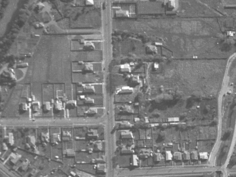 40 Colombo Street from the air, 1940-1944