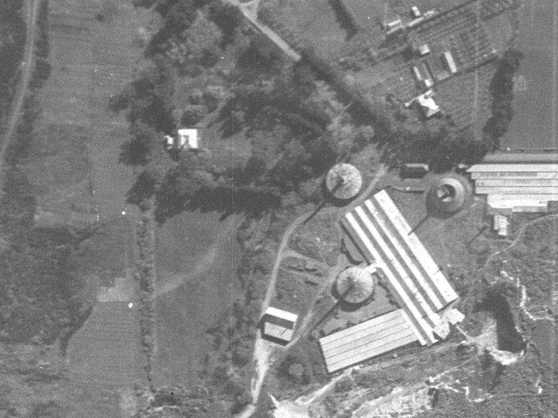 11 Alderson Avenue from the air, 1940-1944