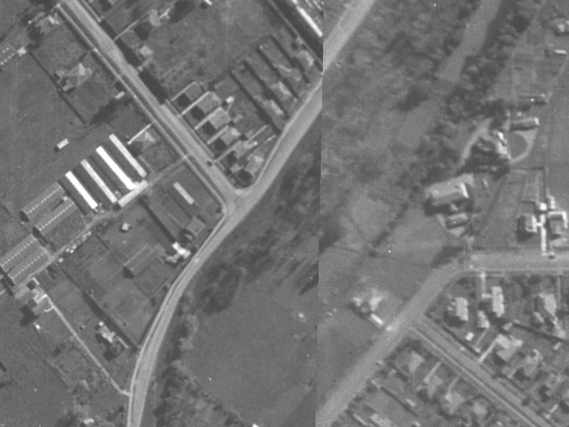 Studholme Street from the air, 1940-1944