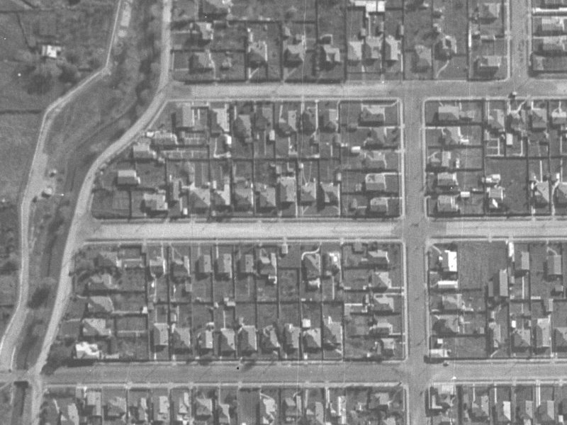 21 Martin Avenue from the air, 1940-1944
