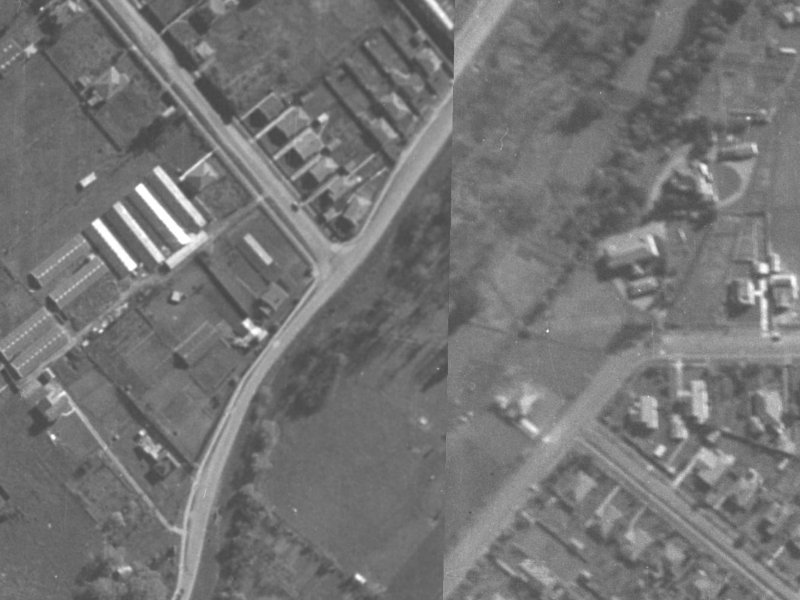 24B Thorrington Road from the air, 1940-1944