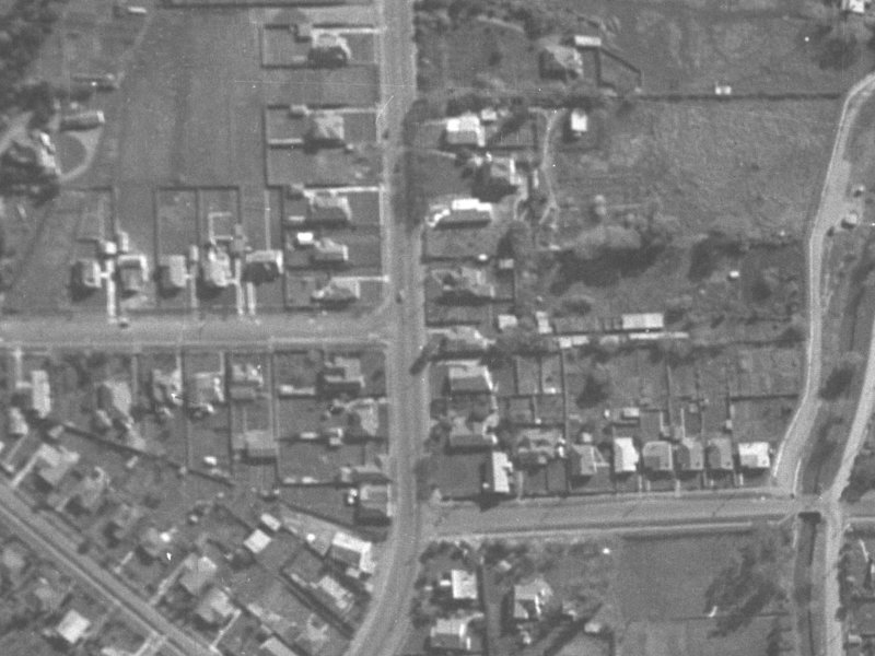 36B Colombo Street from the air, 1940-1944