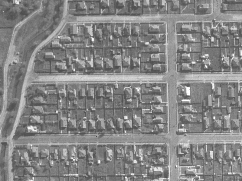 30 Martin Avenue from the air, 1940-1944