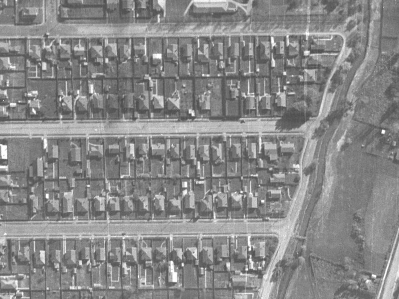 84 Martin Avenue from the air, 1940-1944