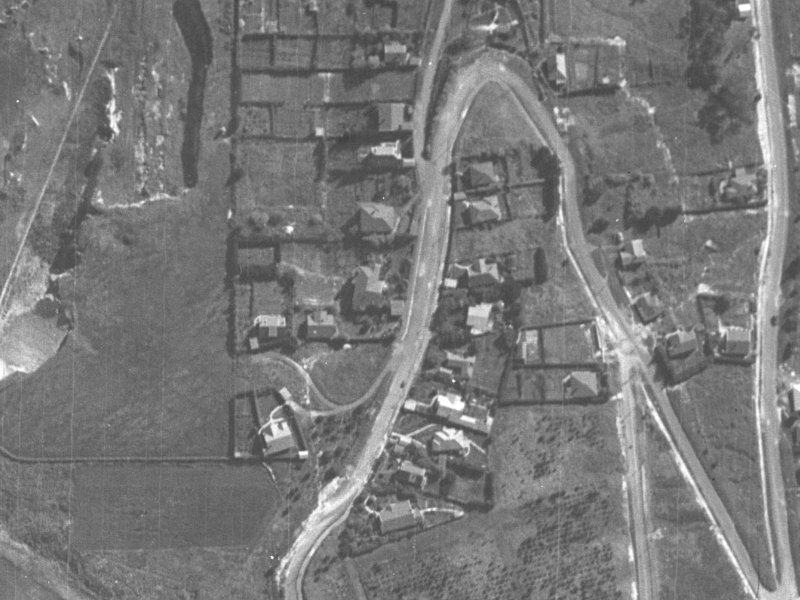 20 Huntsbury Avenue from the air, 1940-1944