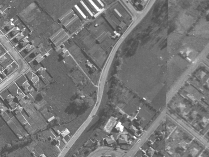 38A Thorrington Road from the air, 1940-1944