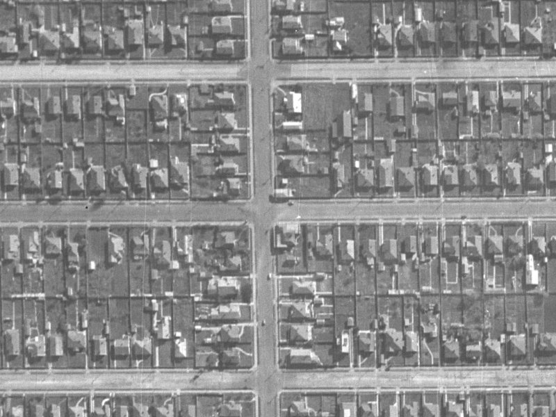 Malcolm Avenue from the air, 1940-1944