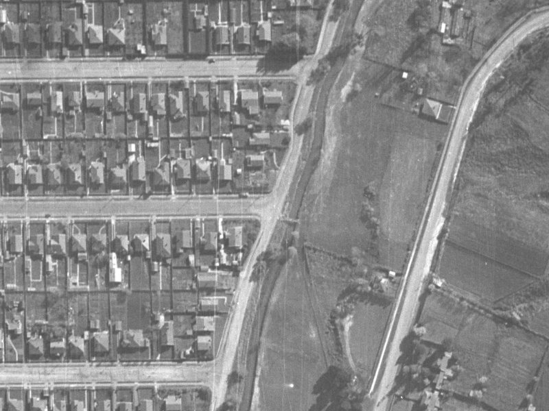 118F Malcolm Avenue from the air, 1940-1944
