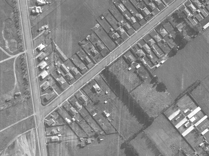 24A Conway Street from the air, 1940-1944