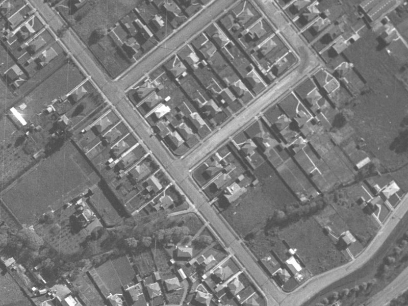 5 Darley Street from the air, 1940-1944