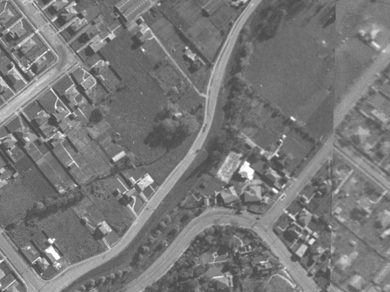 249 Ashgrove Terrace from the air, 1940-1944
