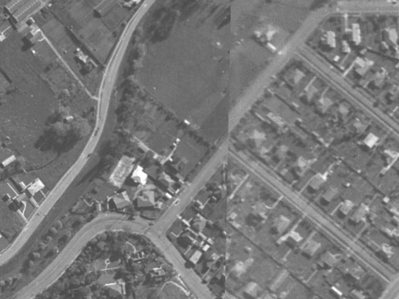 38 Thorrington Road from the air, 1940-1944