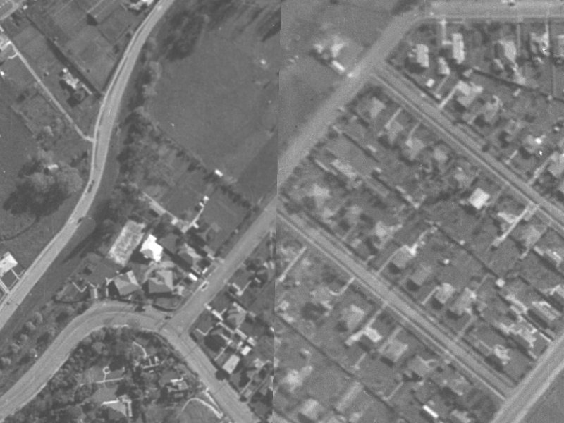 21 Thorrington Road from the air, 1940-1944