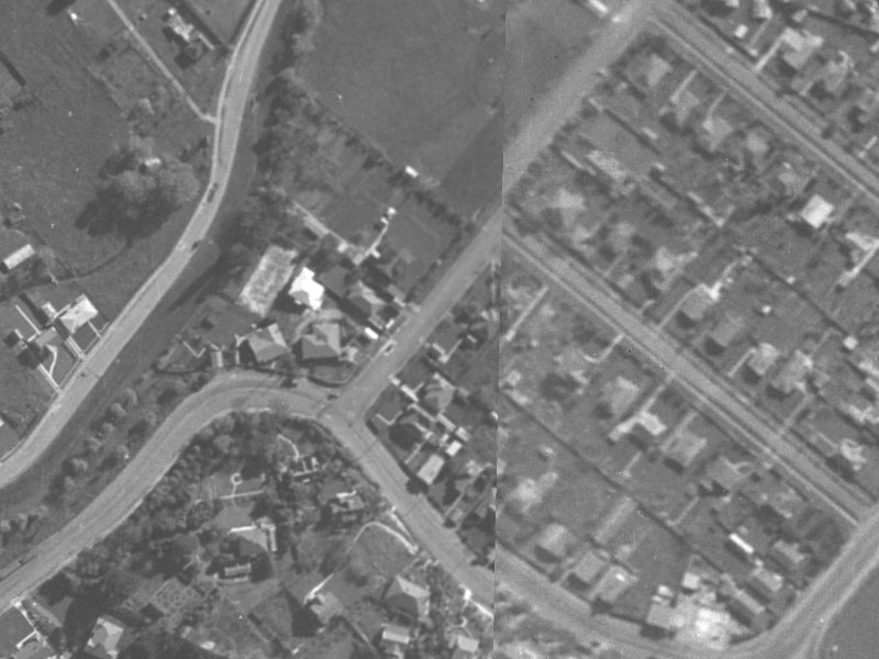 23A Thorrington Road from the air, 1940-1944