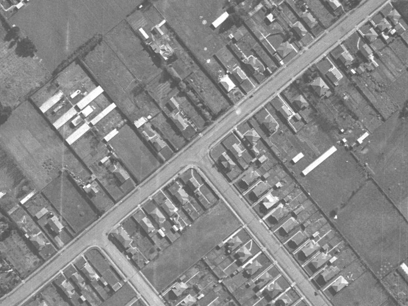 54 Fairview Street from the air, 1940-1944