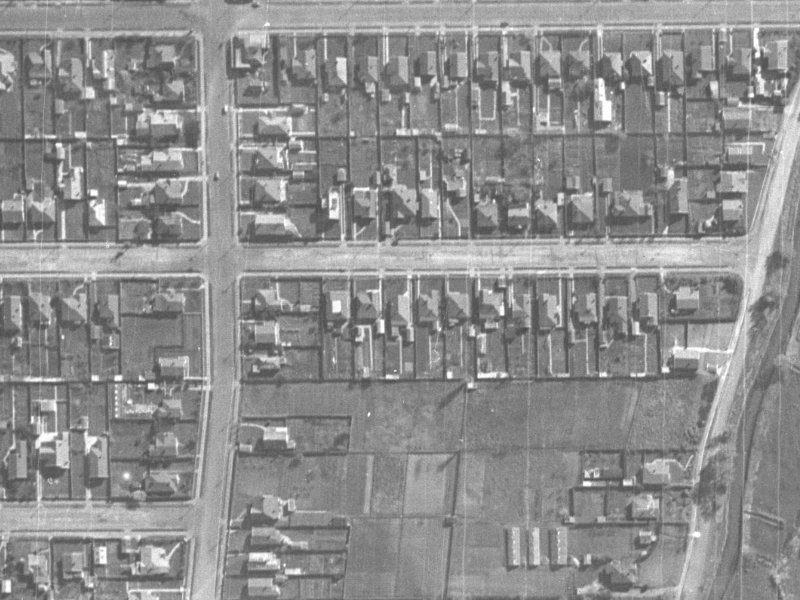 66 Corson Avenue from the air, 1940-1944