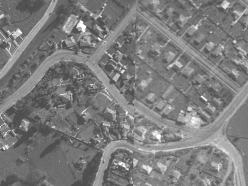 18A Cashmere Road from the air, 1940-1944