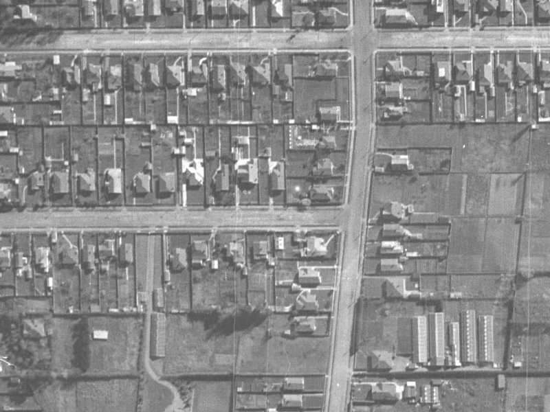 49A Riverview Street from the air, 1940-1944