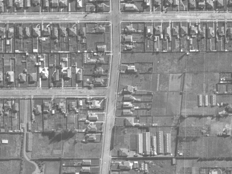 66 Birdwood Avenue from the air, 1940-1944