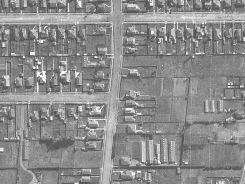 68 Birdwood Avenue from the air, 1940-1944