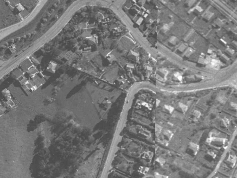 14A Dyers Pass Road from the air, 1940-1944