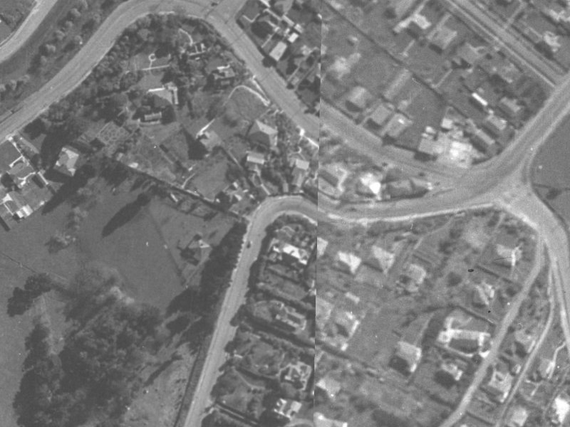 12 Dyers Pass Road from the air, 1940-1944