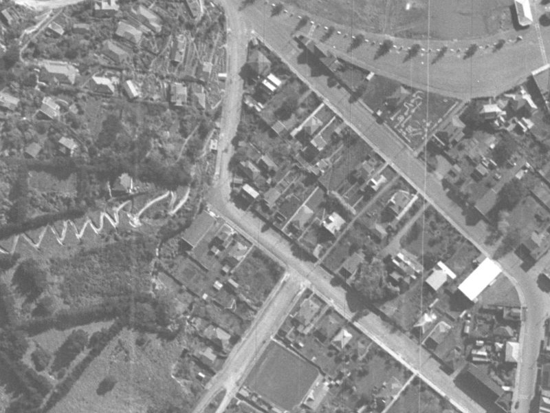 13 Nayland Street from the air, 1940-1944