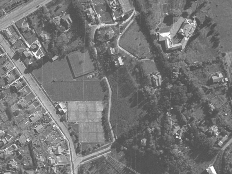 Crichton Terrace from the air, 1940-1944