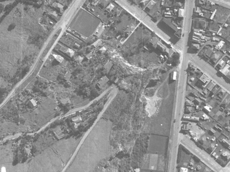 72 Richmond Hill Road from the air, 1940-1944