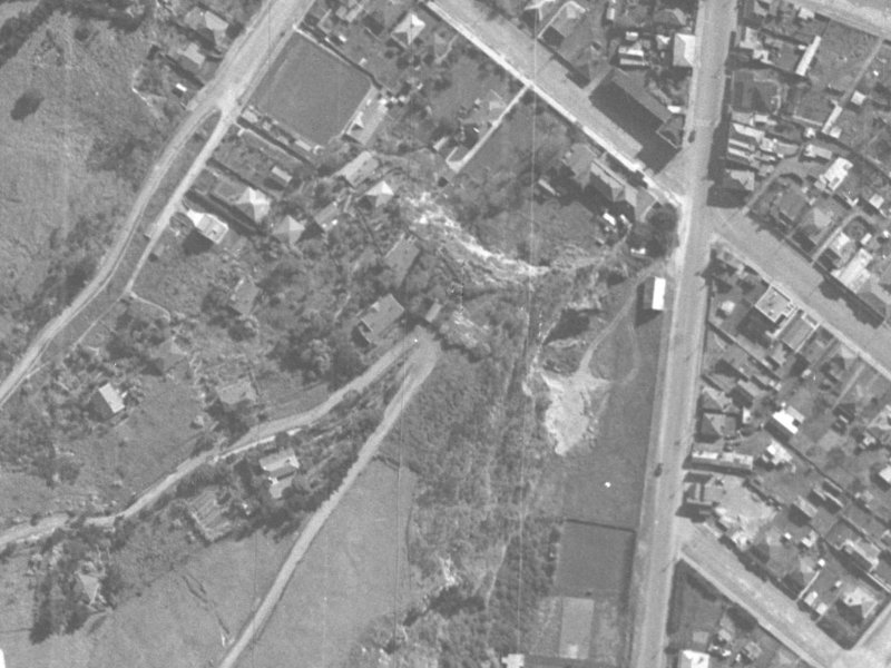 74 Richmond Hill Road from the air, 1940-1944