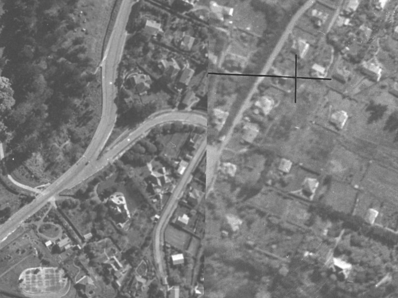 Sulby Road from the air, 1940-1944