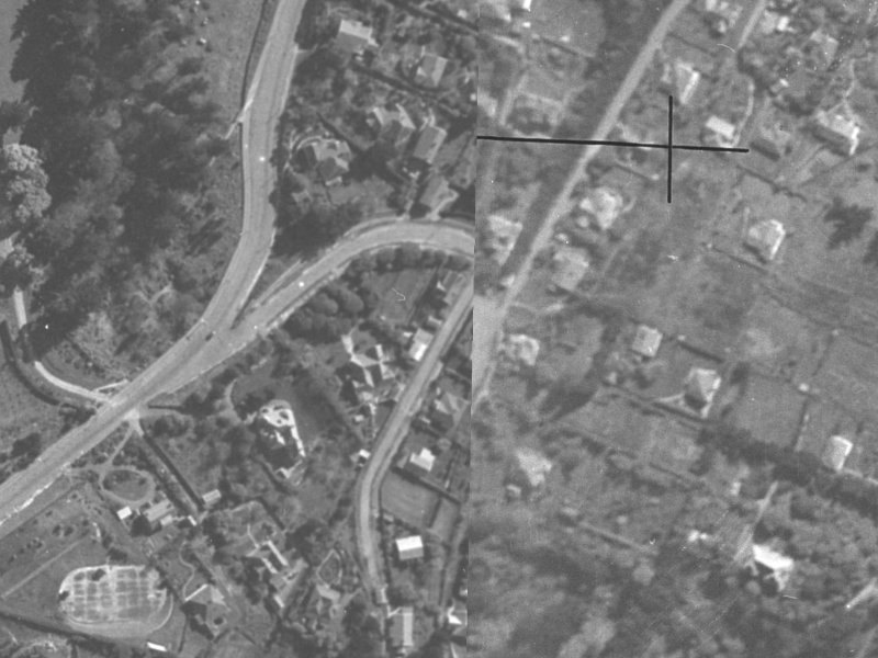 Cracroft Terrace from the air, 1940-1944