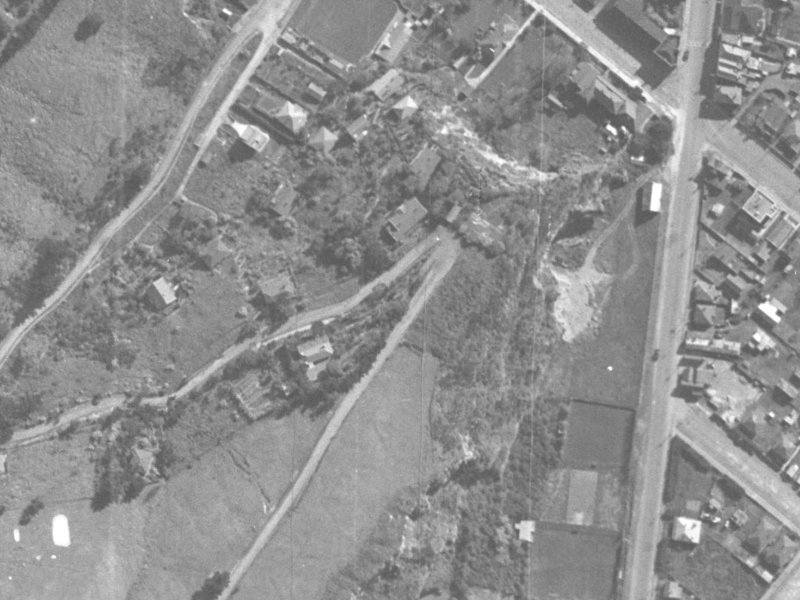89 Richmond Hill Road from the air, 1940-1944