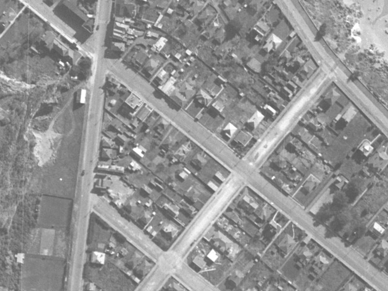 50 Nayland Street from the air, 1940-1944