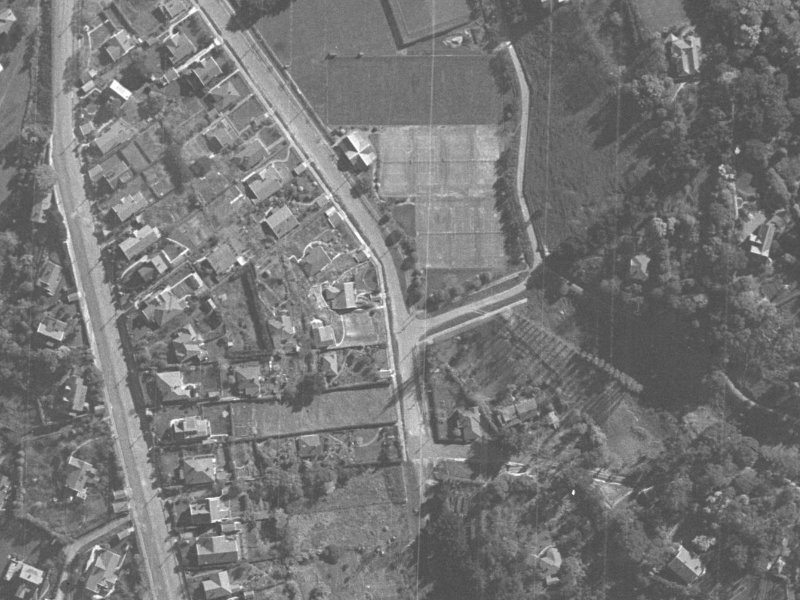 18A Valley Road from the air, 1940-1944