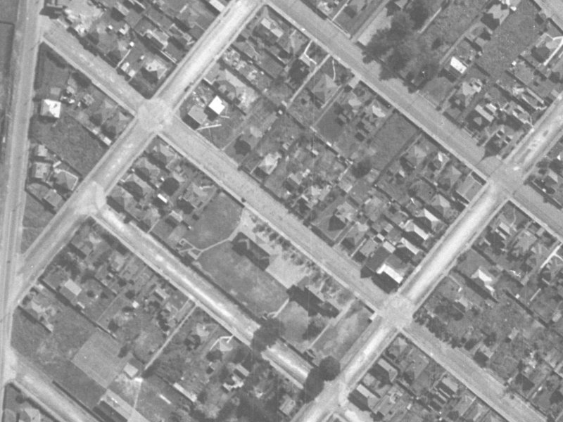 17B Wiggins Street from the air, 1940-1944