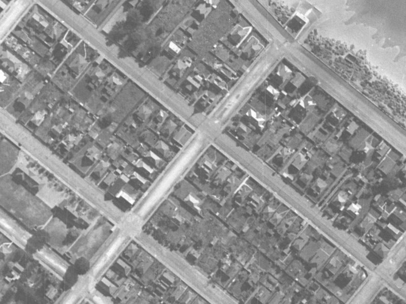 80 Nayland Street from the air, 1940-1944