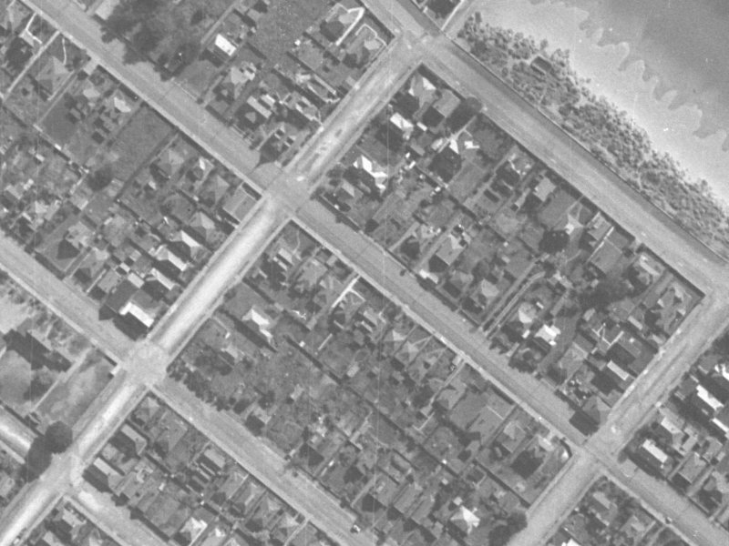 91A Nayland Street from the air, 1940-1944