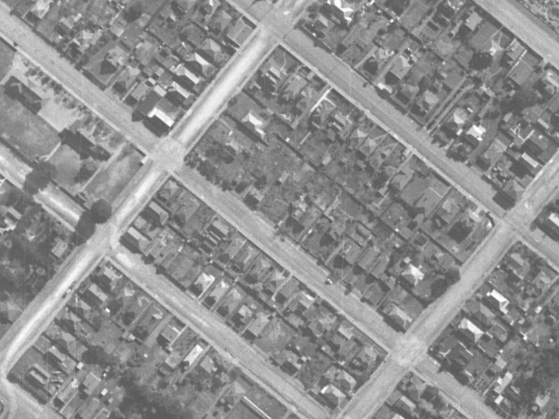 37 Wiggins Street from the air, 1940-1944