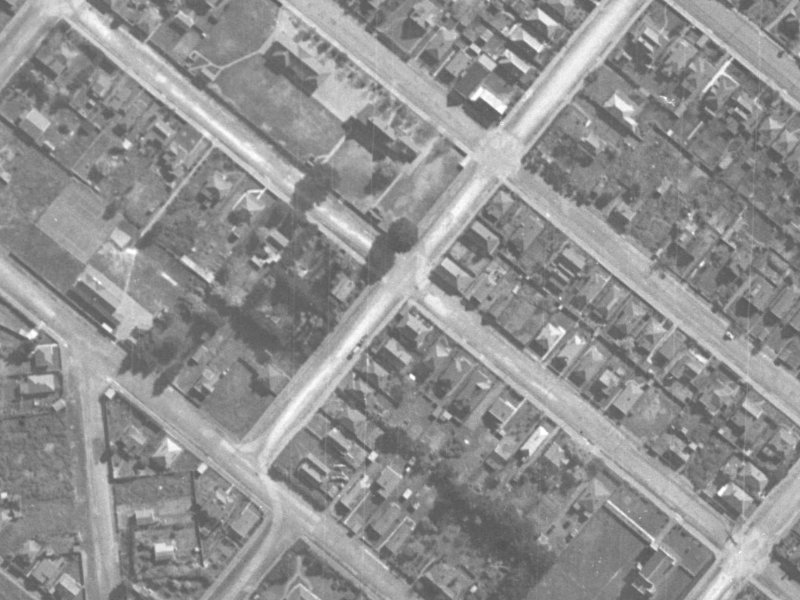 24 Dryden Street from the air, 1940-1944
