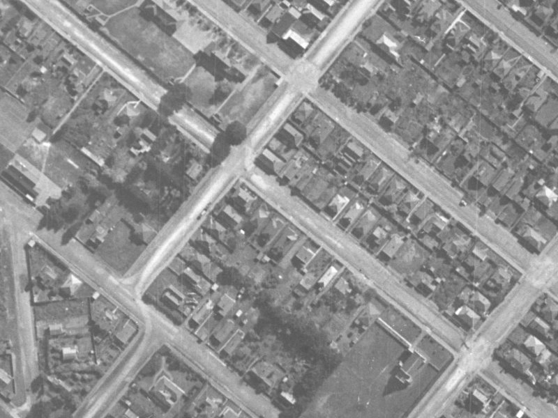 26 Dryden Street from the air, 1940-1944
