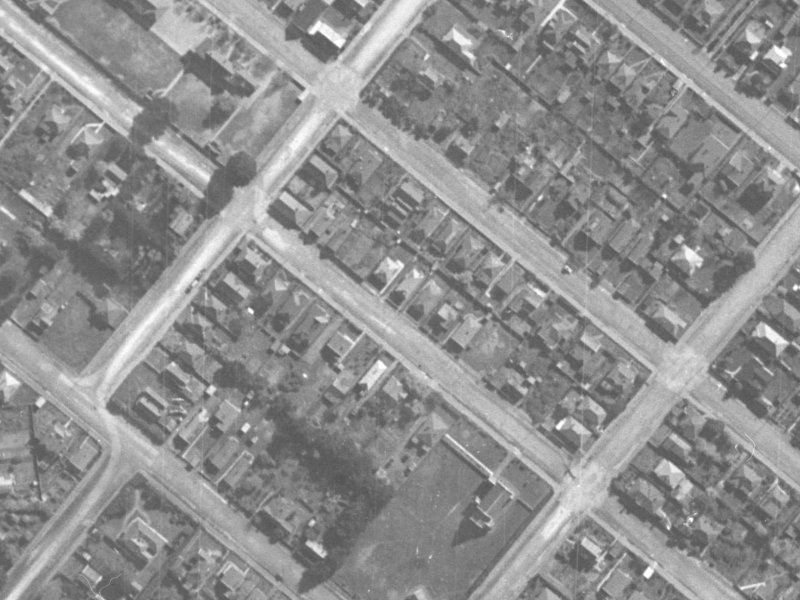 39 Dryden Street from the air, 1940-1944