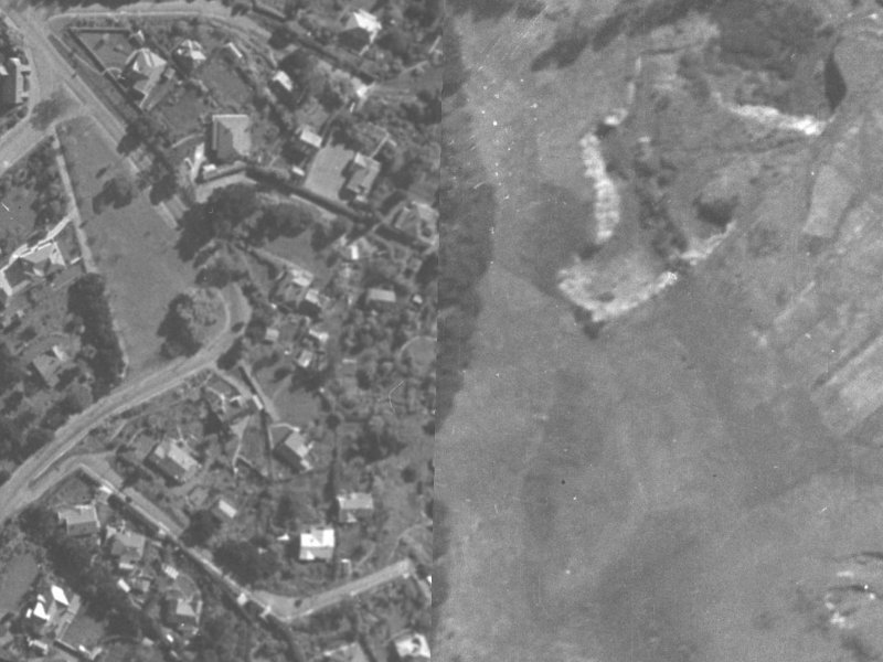 59D Dyers Pass Road from the air, 1940-1944