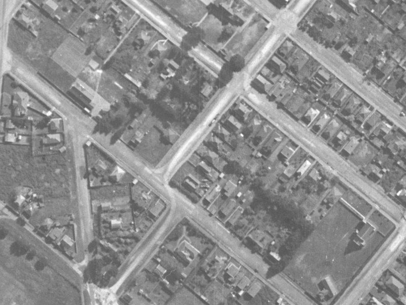 29 Hardwicke Street from the air, 1940-1944