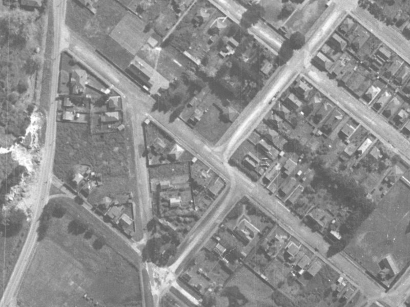 10 Colenso Street from the air, 1940-1944