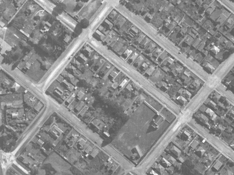 36 Dryden Street from the air, 1940-1944