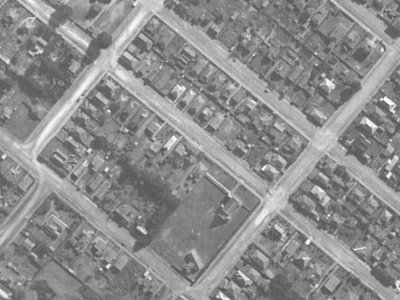 Dryden Street from the air, 1940-1944