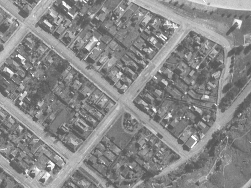 129A Nayland Street from the air, 1940-1944