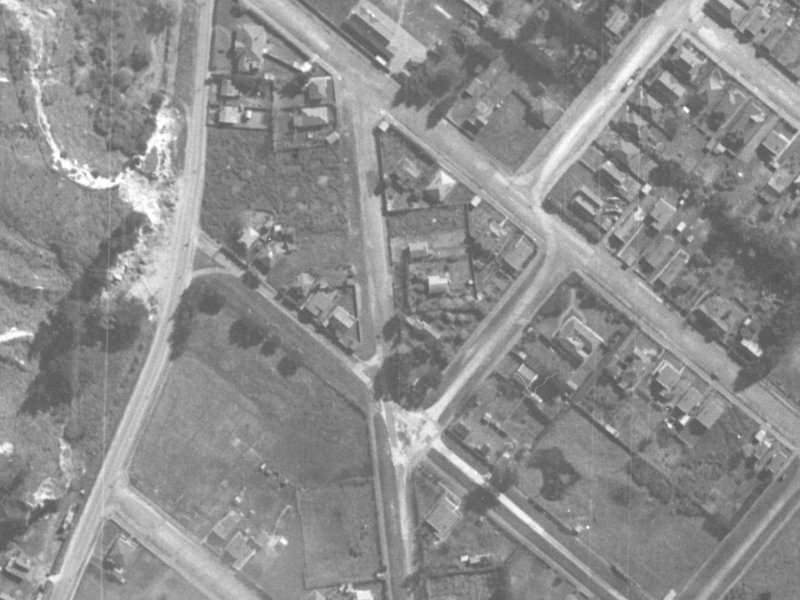 7 Whitfield Street from the air, 1940-1944