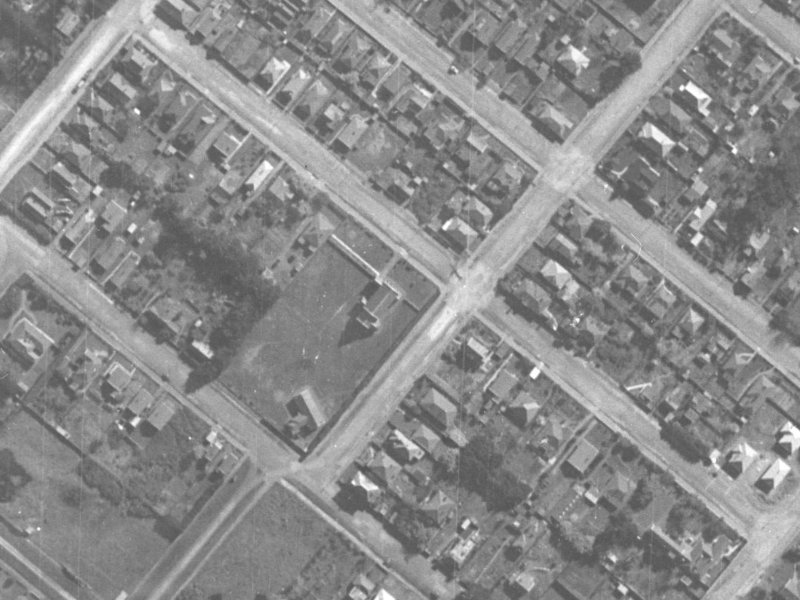 42 Dryden Street from the air, 1940-1944